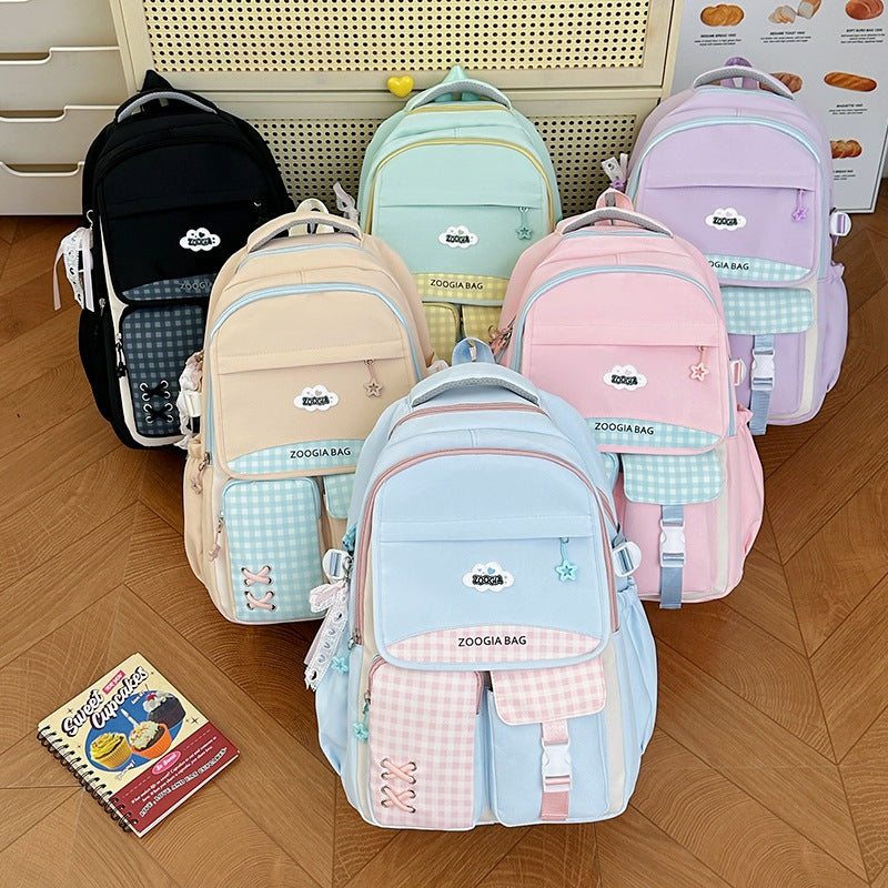 Stylische Multi-Taschen-Schulrucksack Brehn