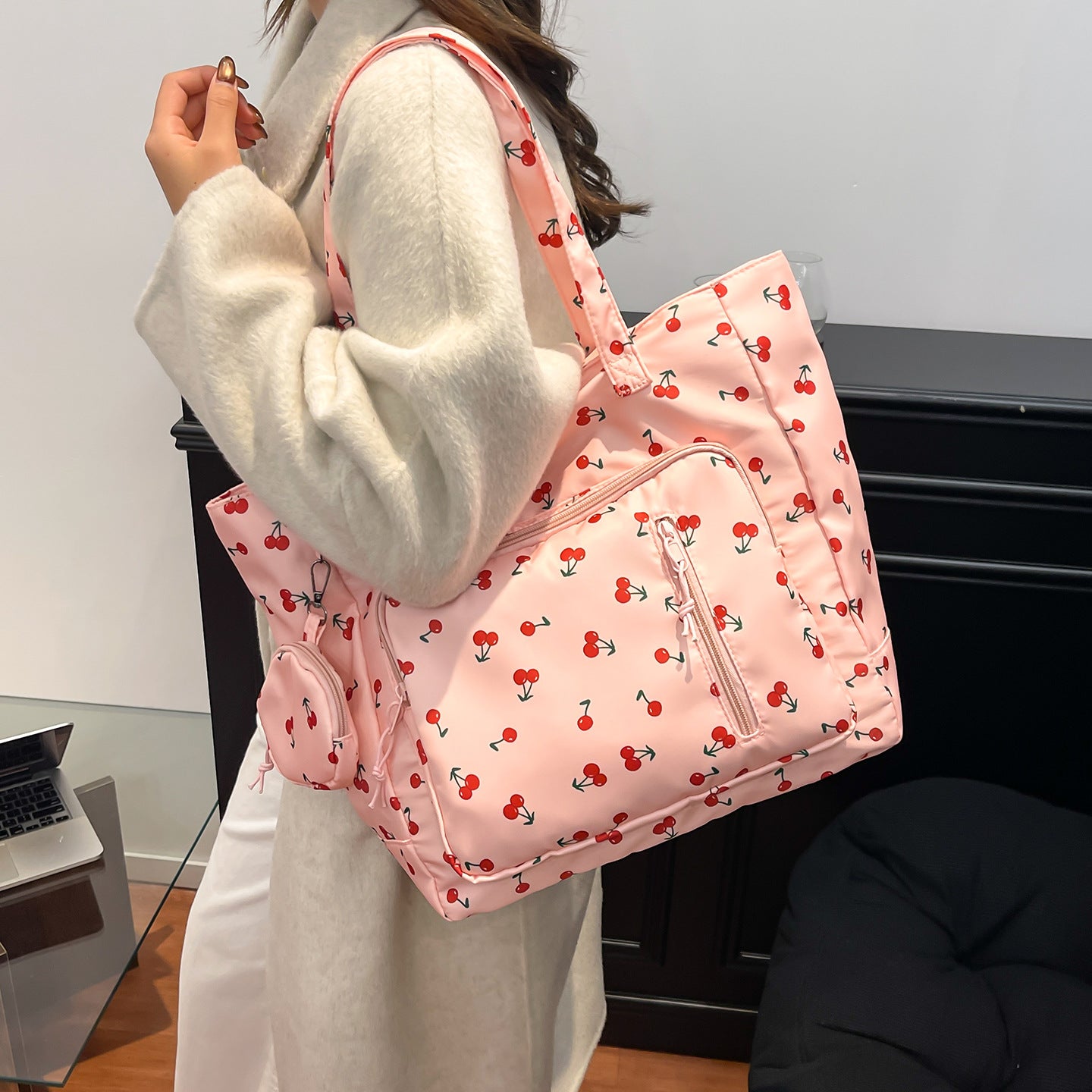 Funktionale Floral Print Tote Bag Brehn