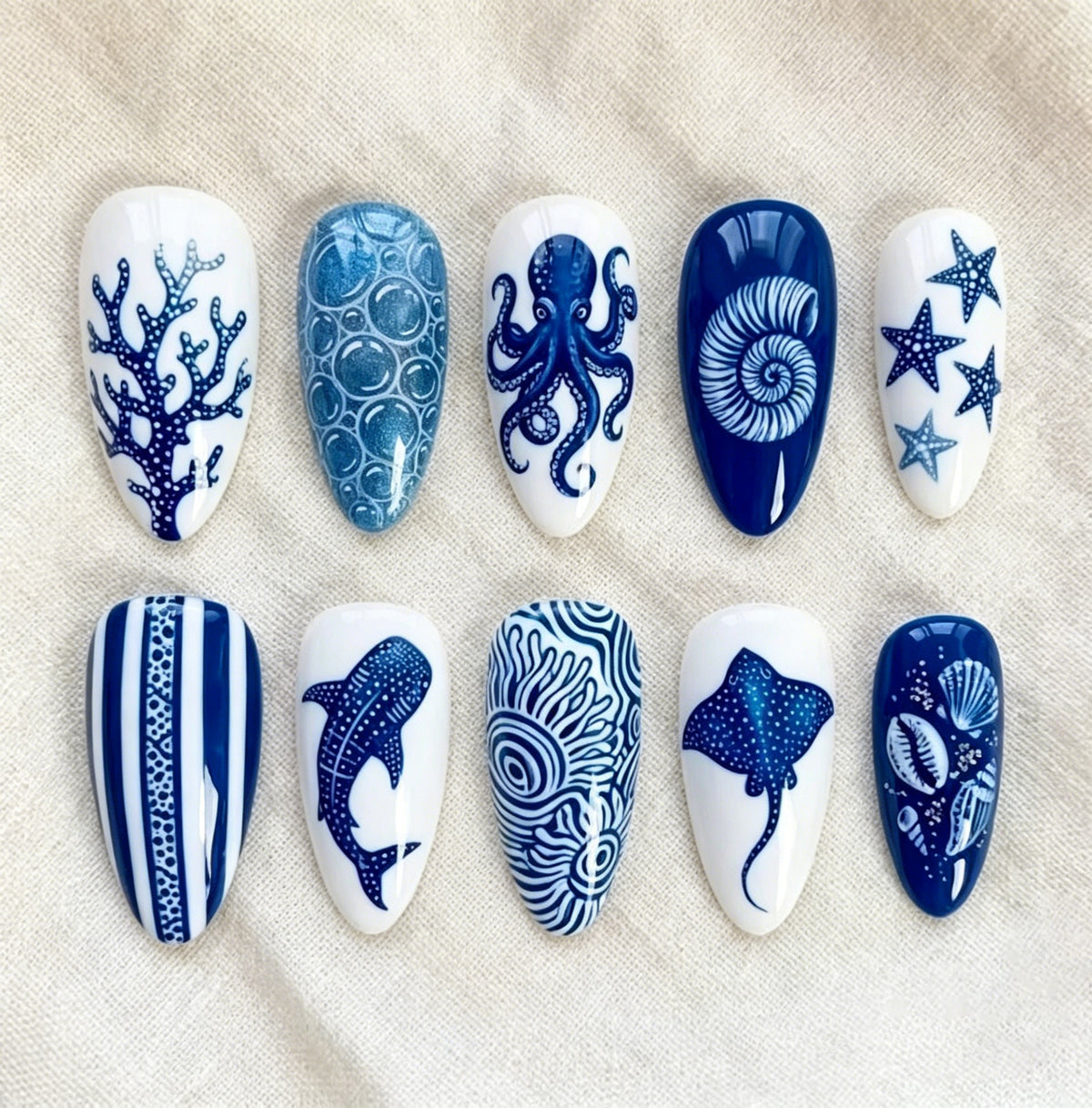 Künstlerische ozeanische Nagelverlängerungen Brehn