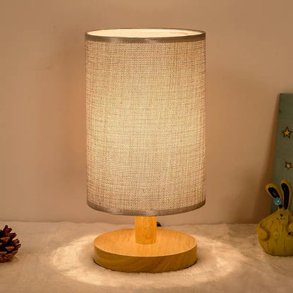 Minimalistische Holz Tischlampe
