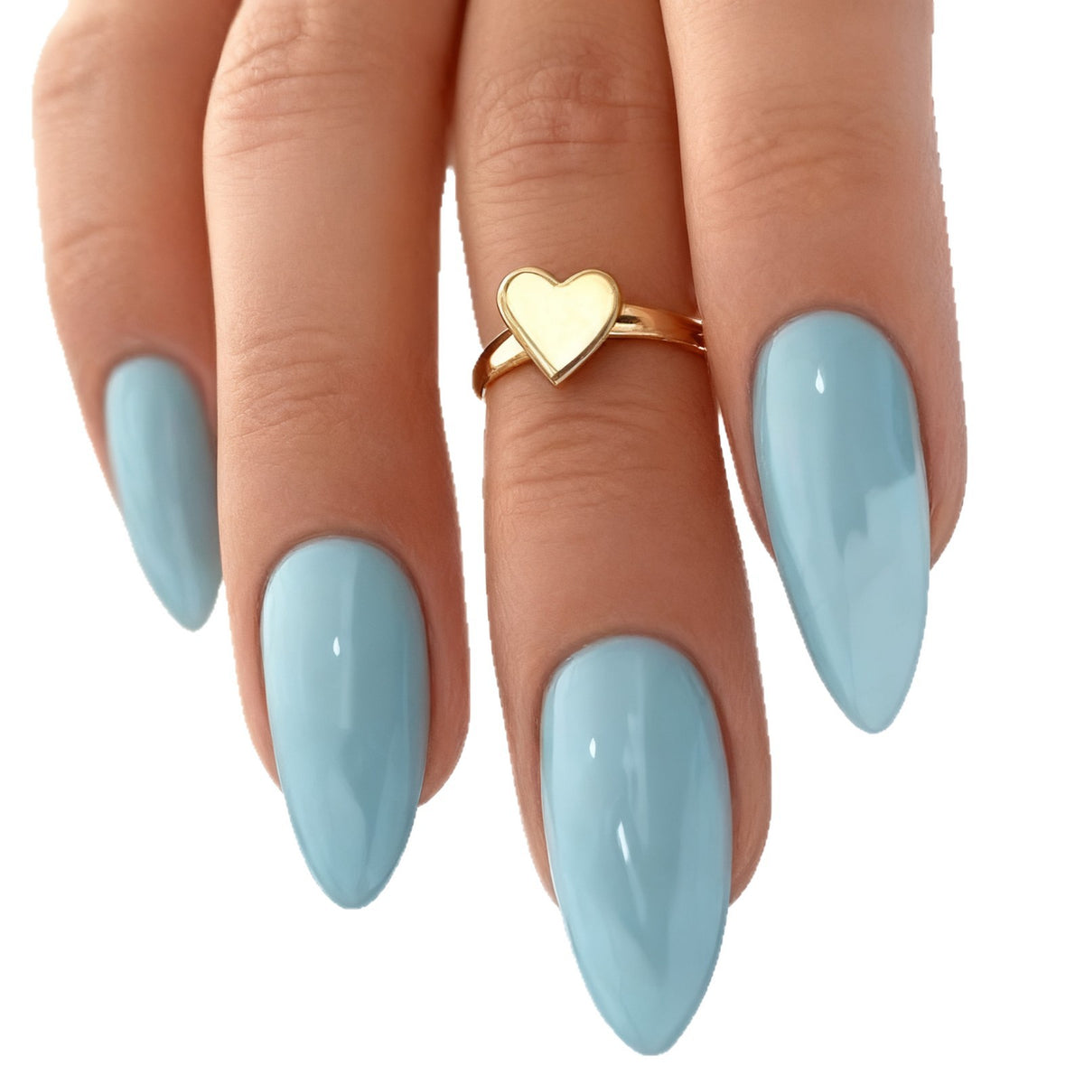 Elegante Glänzende Stiletto-Nagelveränderungen Brehn