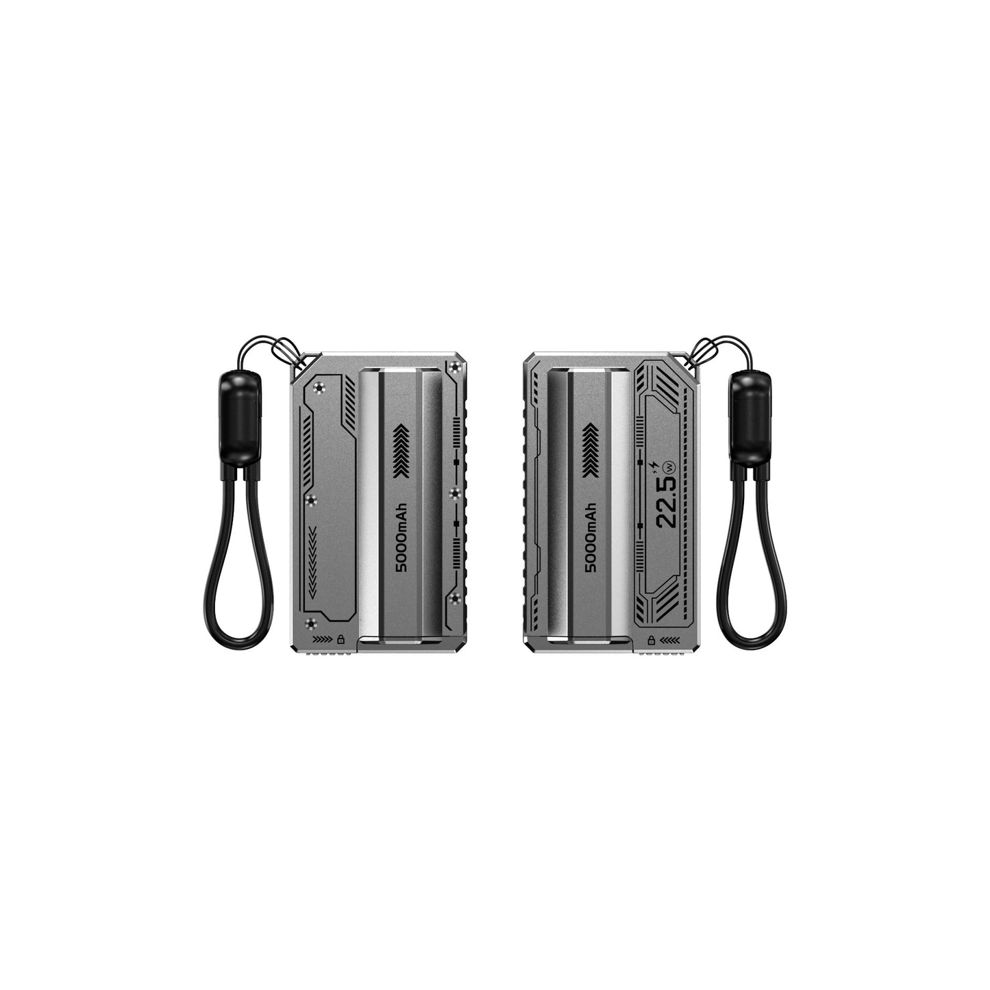 Kompakte Tragbare Powerbank mit Digitaler Leistungsanzeige Brehn