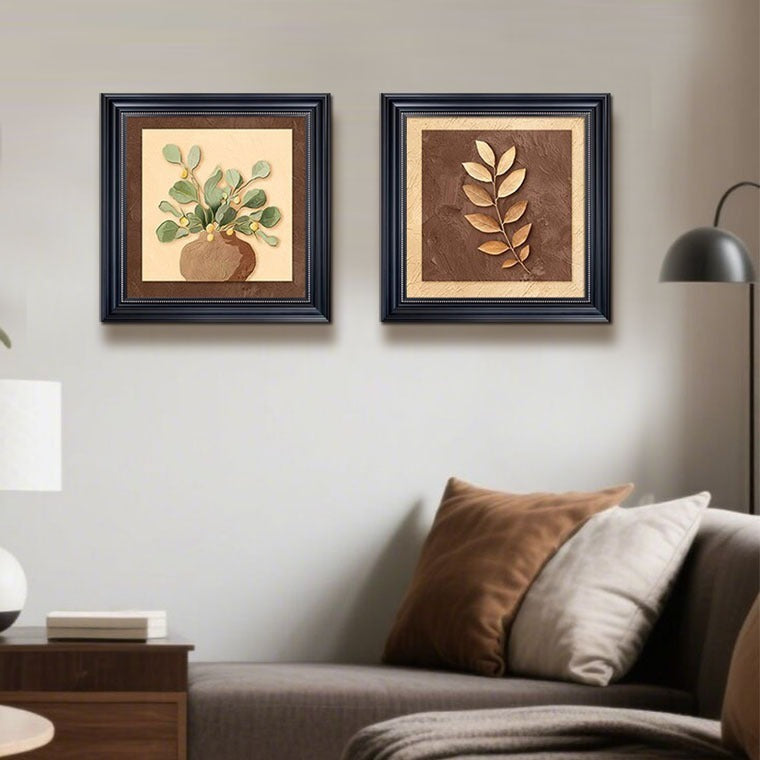 Dekorative Gerahmte Blumen Kunst