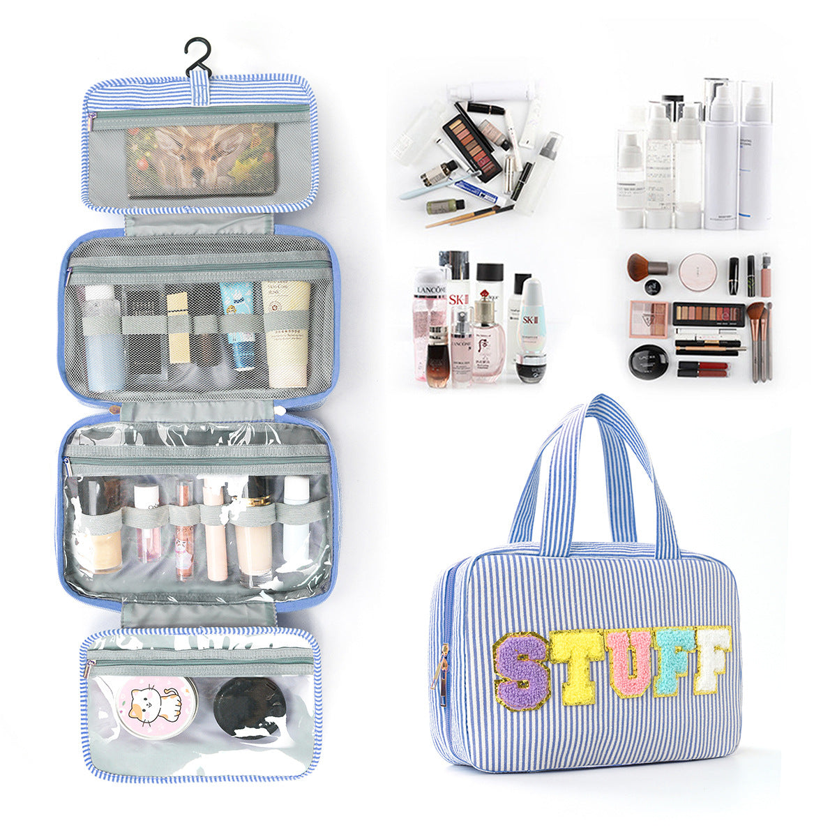 Multifunktionale Kosmetik-Organizer Tasche mit Aufhängbarem Design Brehn