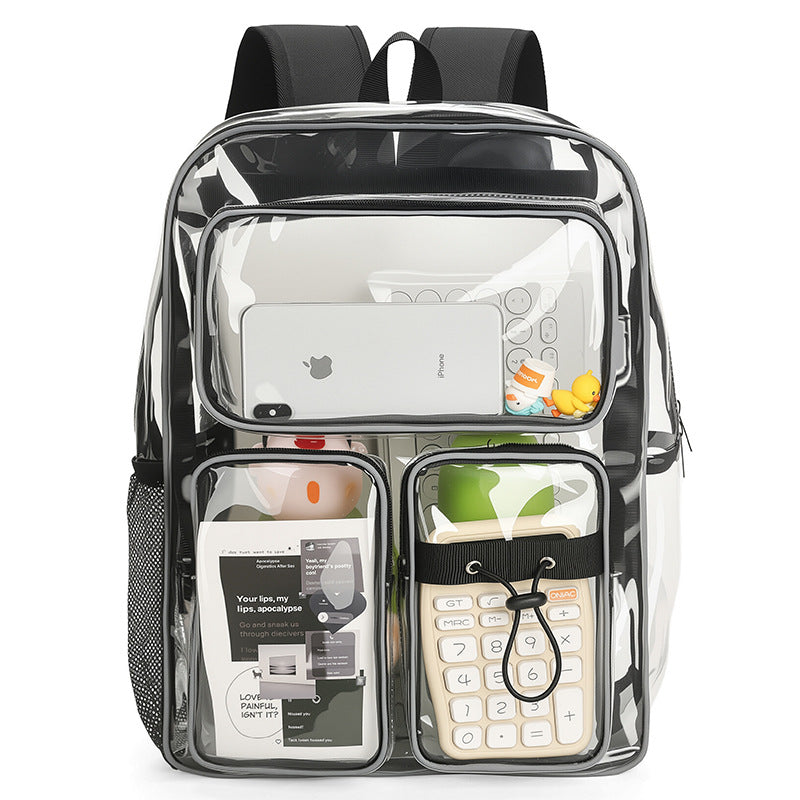 Transparente Schulrucksack mit Mehreren Fächern Brehn
