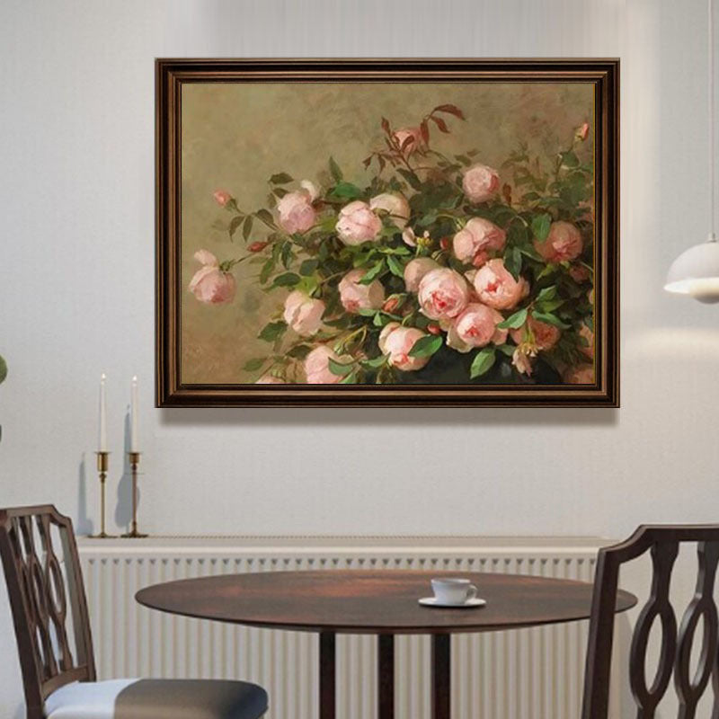 Vintage Blumenmuster Stillleben Kunstdruck