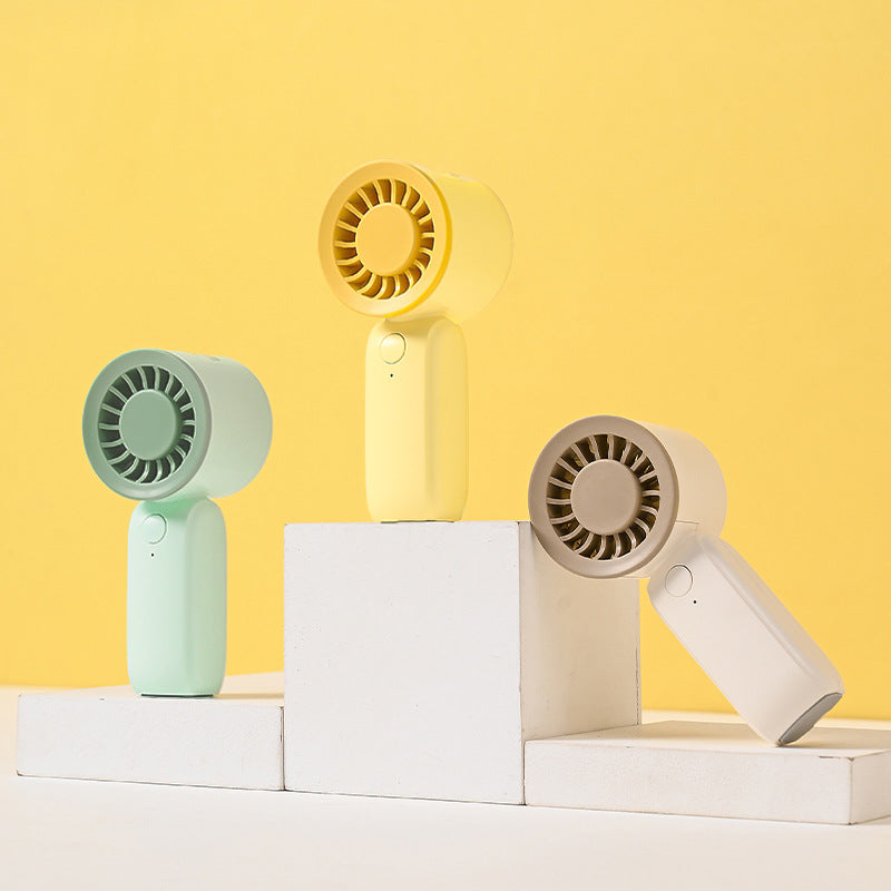 Unisex nan kompakter kabelloser Handventilator mit integriertem Akku, leisem Turbinenmotor und einstellbarem Neigekopf Brehn