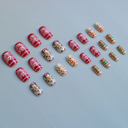Festliches weihnachtliches Nail Art Set