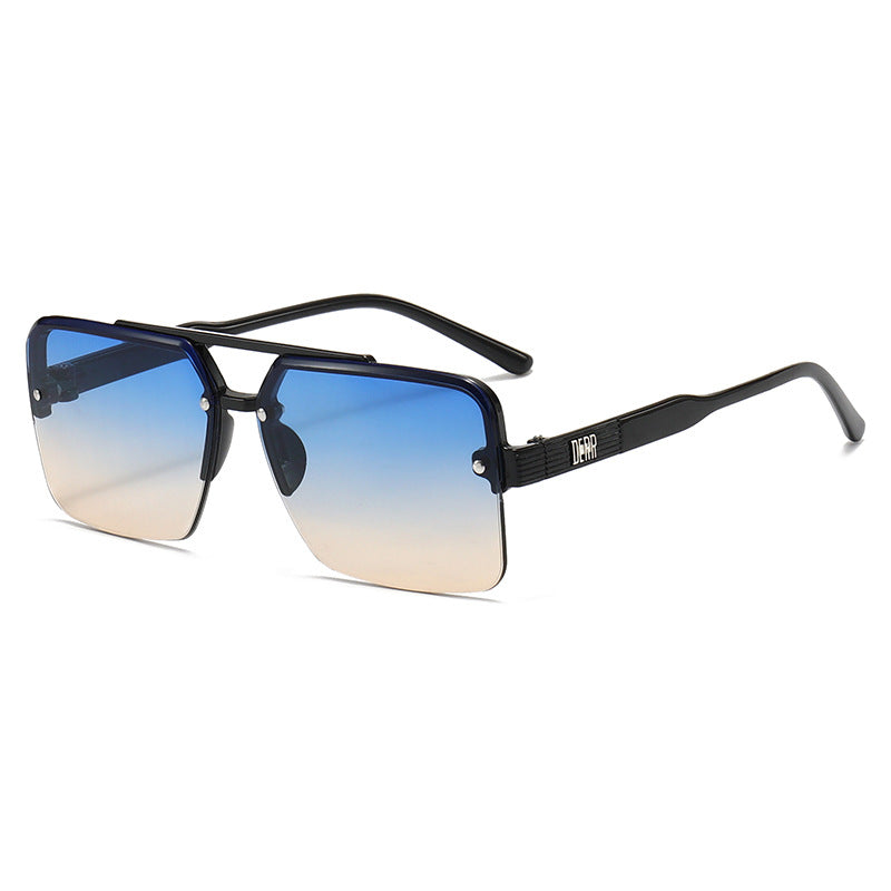 Damen modische quadratische Sonnenbrille mit Farbverlauf Brehn