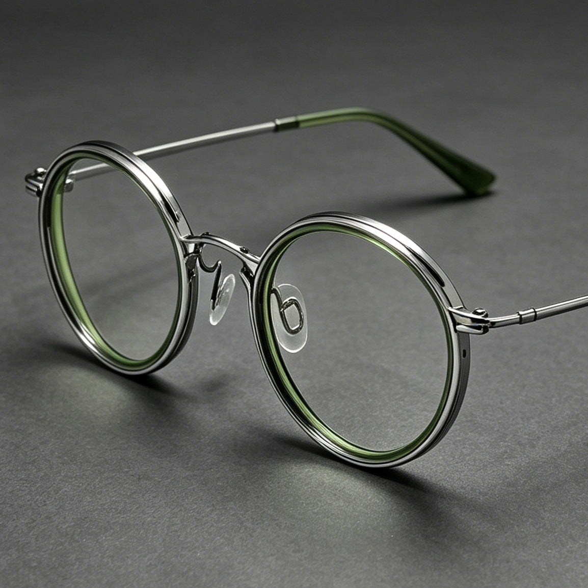 Modische Runde Rahmenbrille Brehn