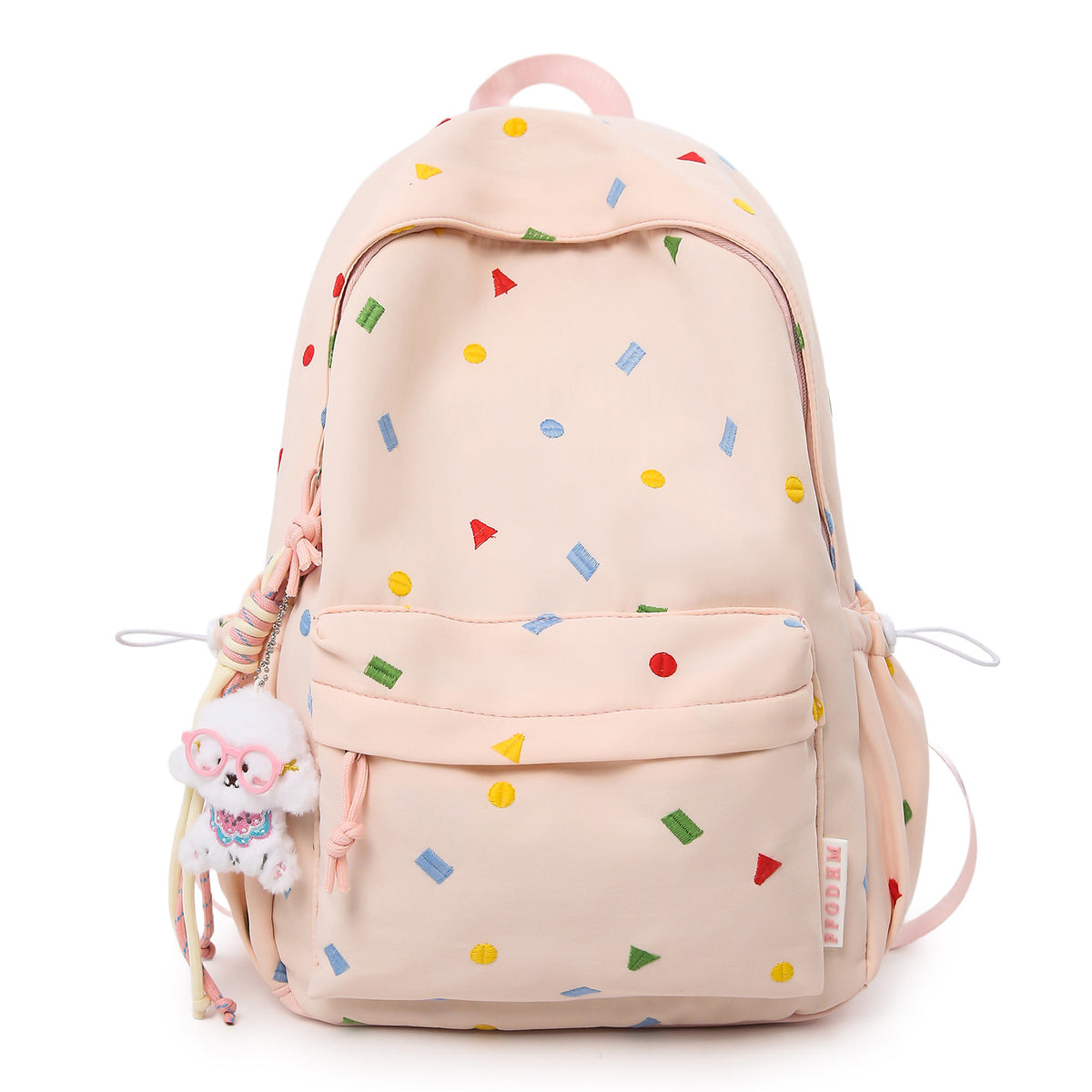 Stylische Mehrfarbige-Pünktchen-Rucksack Brehn