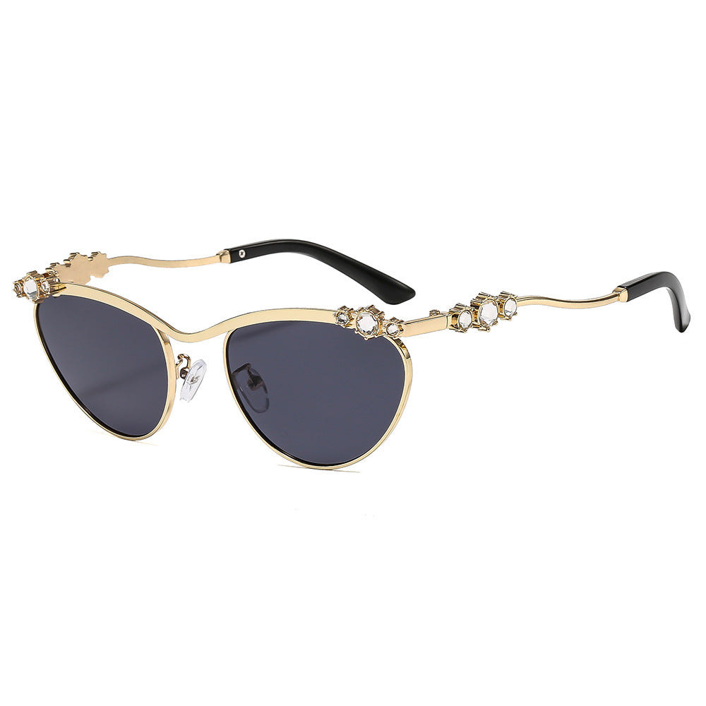 Damen Designer-Sonnenbrille mit funkelnden Details Brehn