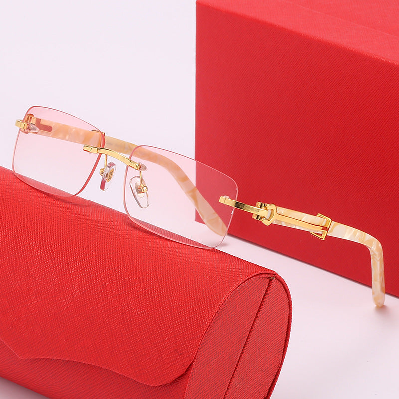 Damen elegante Rechteckige Brille Brehn