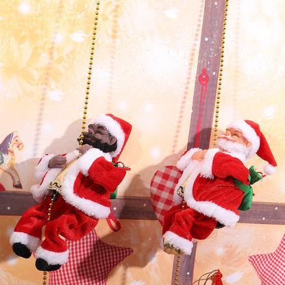 Dekorativer Weihnachtsmann mit Leiter Brehn
