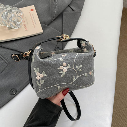Bestickte Blumen Mini-Handtasche Brehn