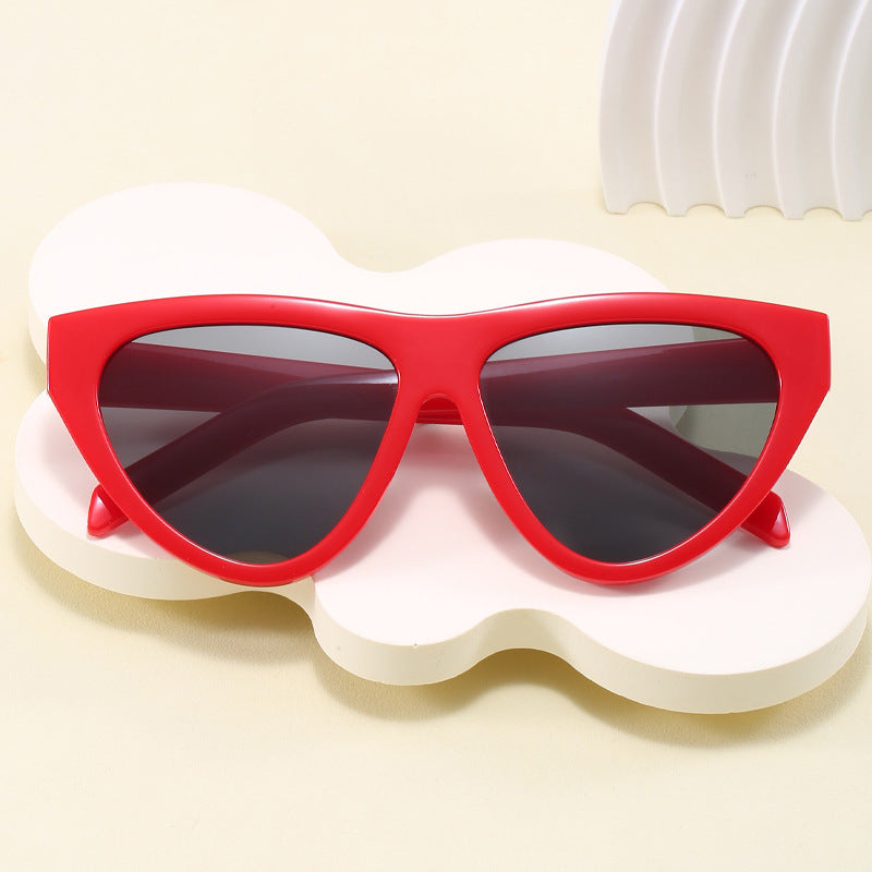 Damen futuristische Cat-Eye Sonnenbrille mit hochwertigem Kunststoffrahmen Brehn