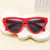 Damen futuristische Cat-Eye Sonnenbrille mit hochwertigem Kunststoffrahmen Brehn