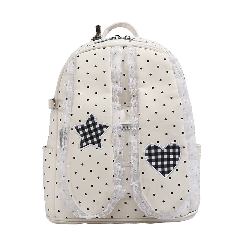 Modische Pünktchen Rucksack Brehn