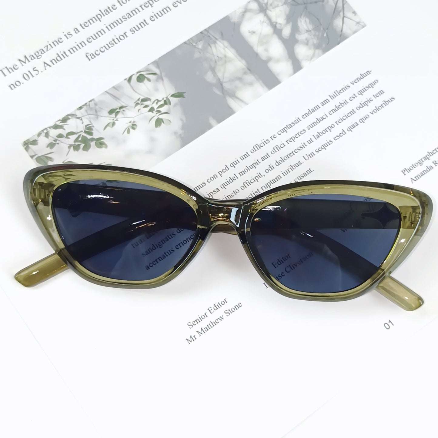 Retro inspirierte Katzenaugen-Sonnenbrille Brehn