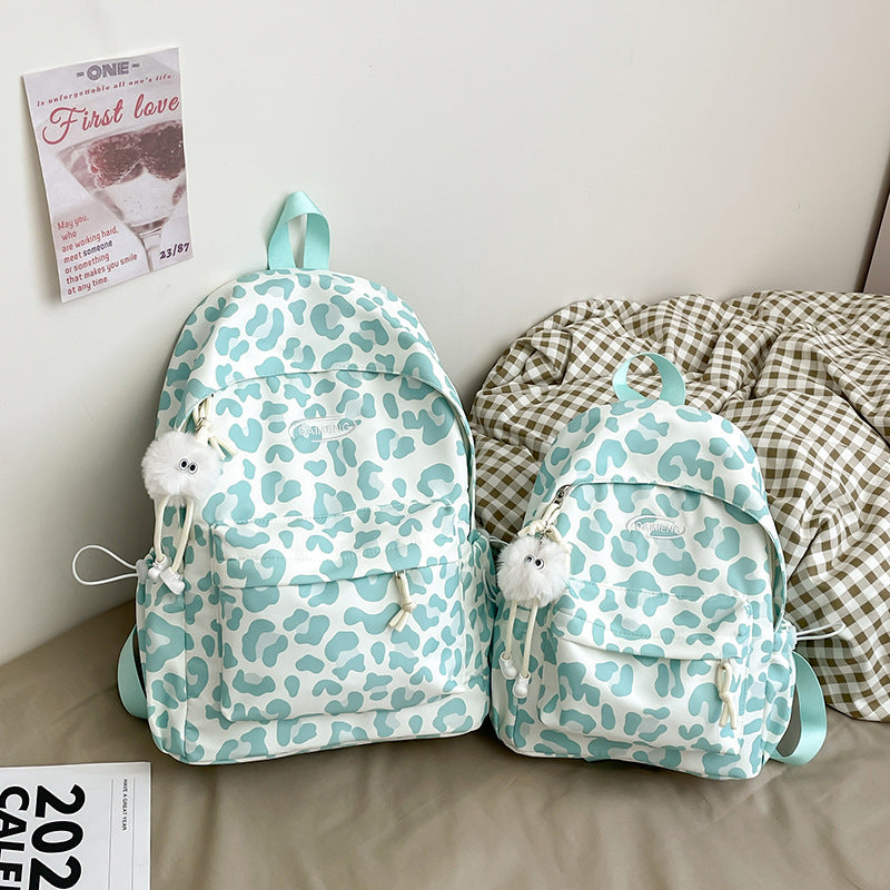 Stylische Gepardendruck-Rucksack