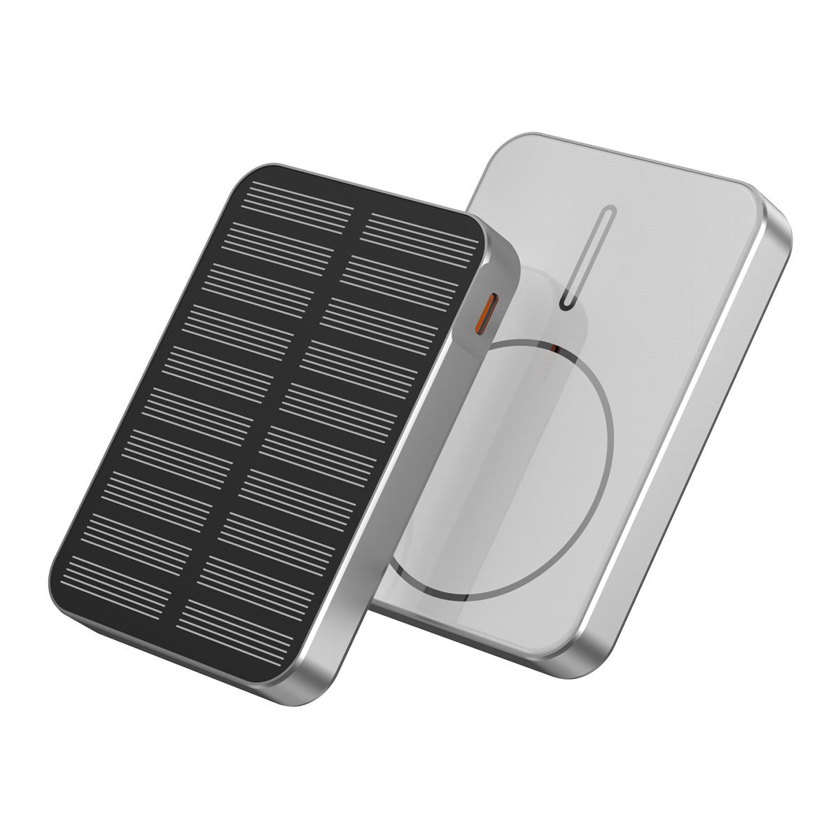 Solarbetriebene Powerbank mit Schnellladefunktion und LED-Licht Brehn