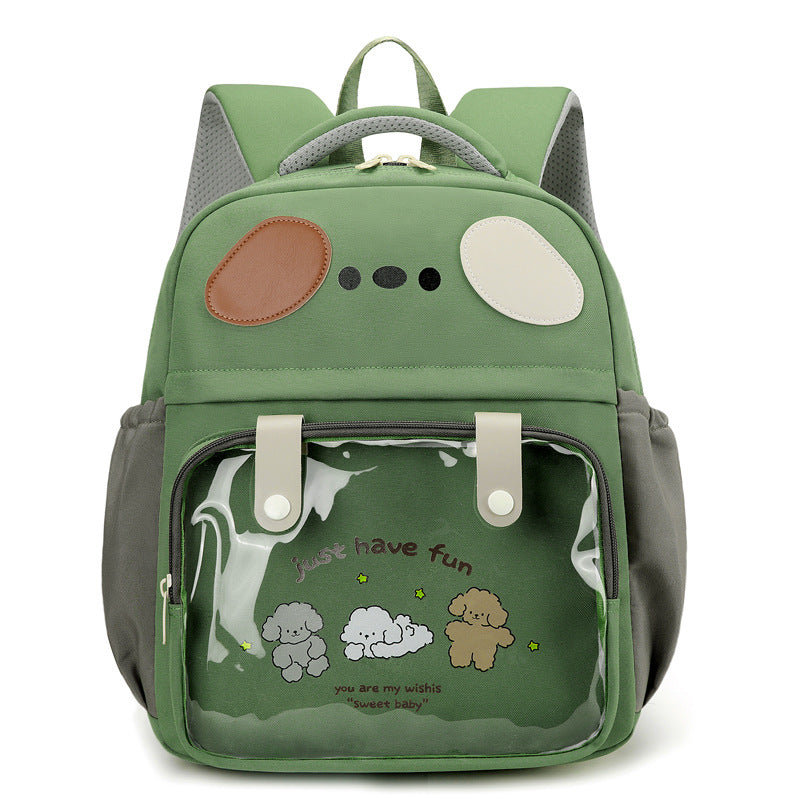 Rucksack mit Transparentem Fach und Verspieltem Design Brehn