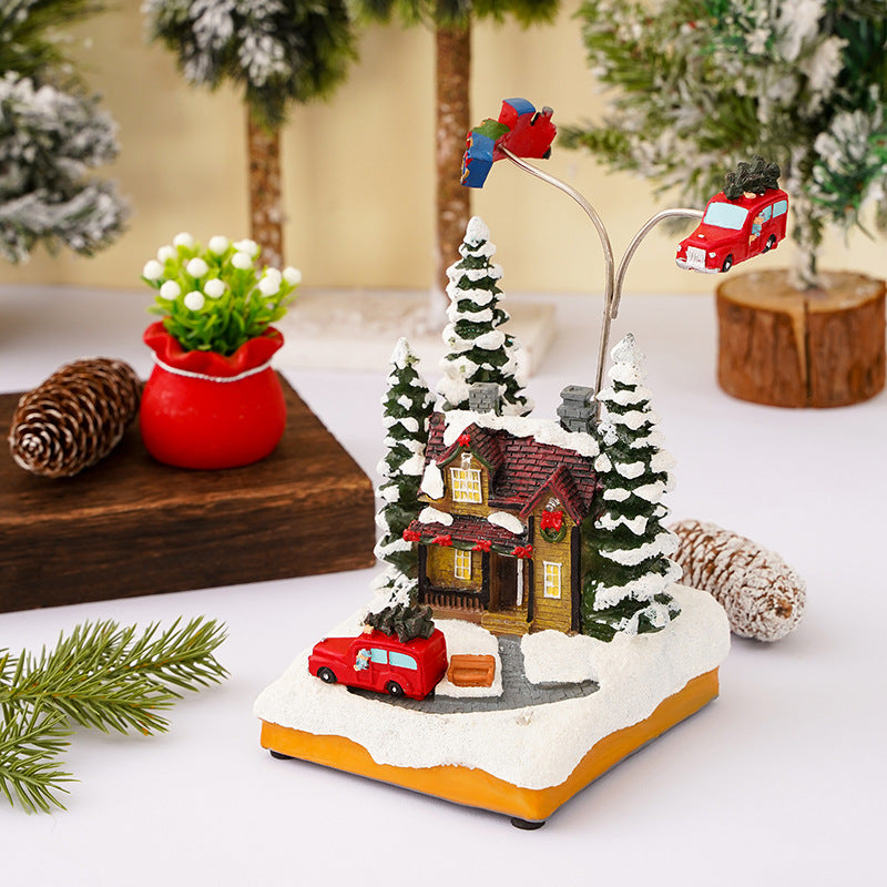 Nostalgische Weihnachtsdorf-Dekoration Brehn