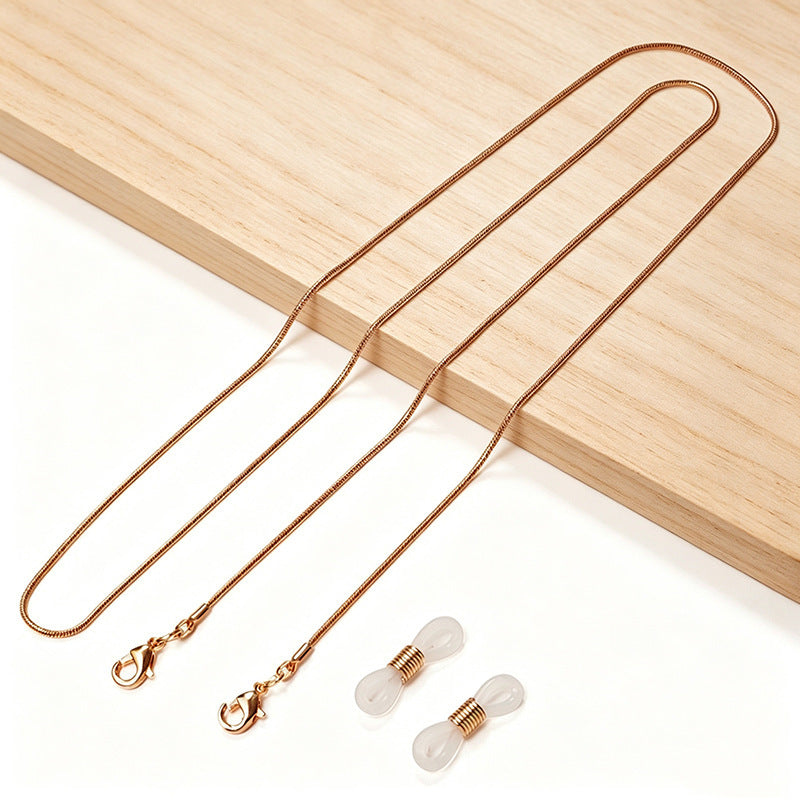 Verstellbare Metallische Sonnenbrillen Kette Brehn
