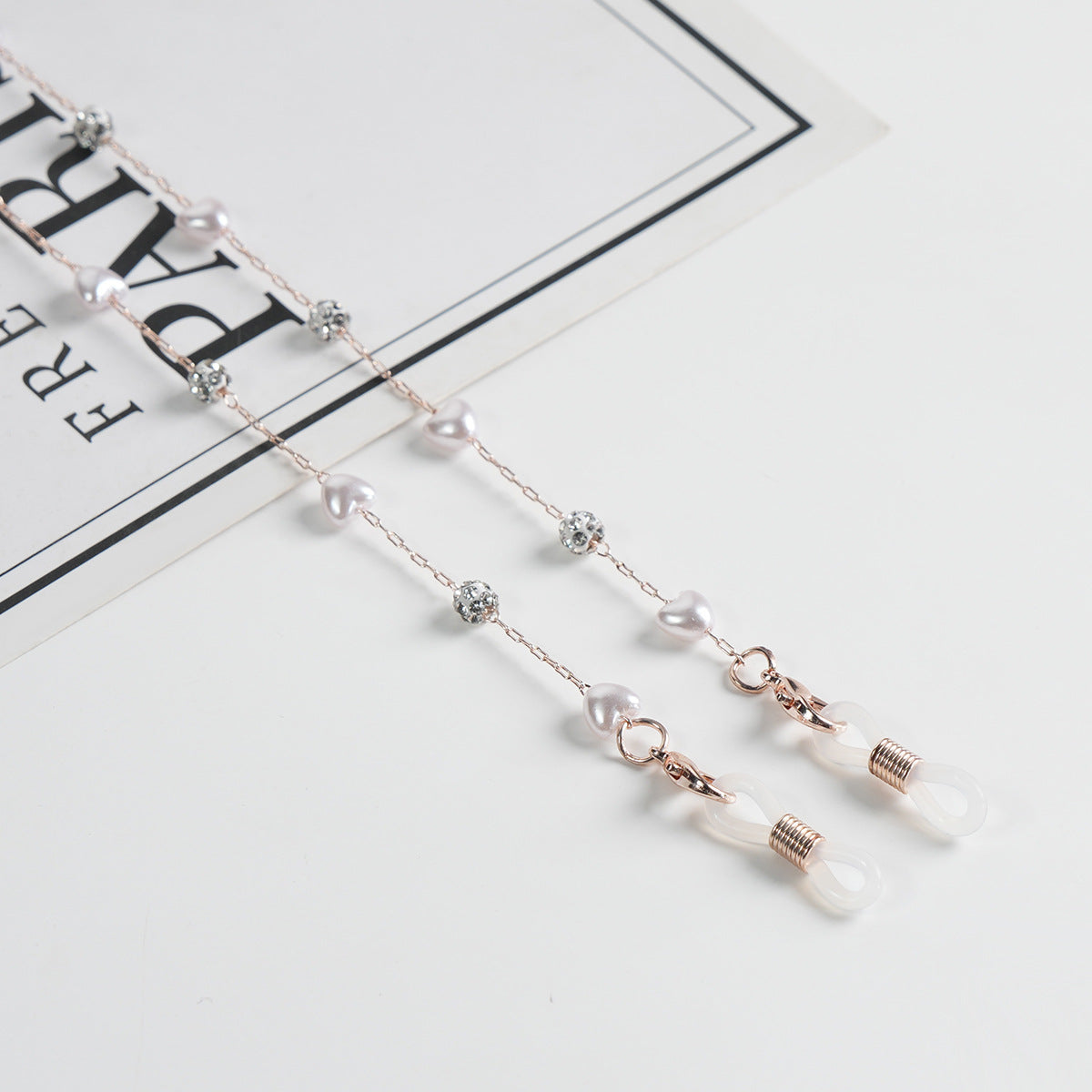 Elegante Perlenbrille Kette Brehn