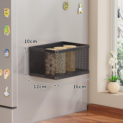 Magnetisches Mesh Kühlschrank Gewürzglas Aufbewahrungskorb