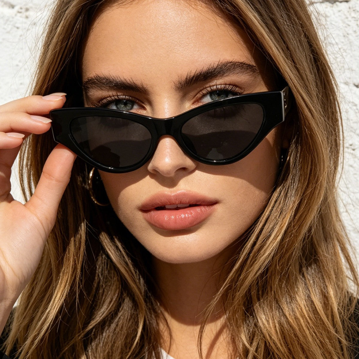 Damen Cat-Eye Sonnenbrille mit elegantem, transparentem Rahmen und UV-Schutz Brehn