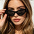 Damen Cat-Eye Sonnenbrille mit elegantem, transparentem Rahmen und UV-Schutz Brehn