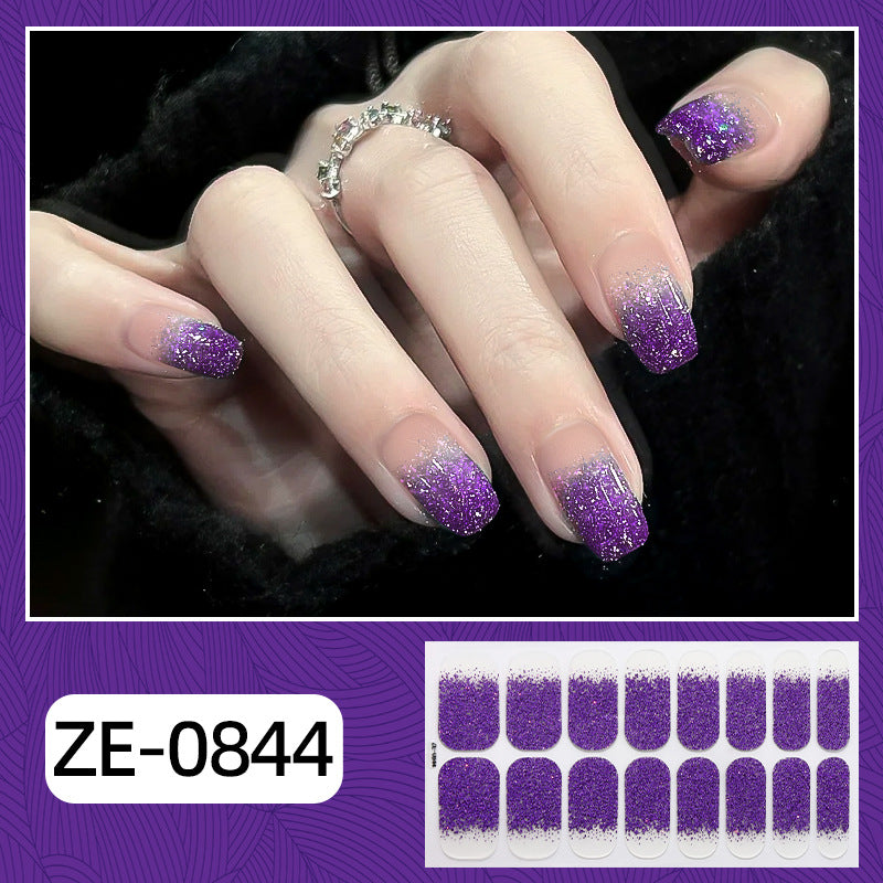 Glitzer Ombre Nagel Wraps