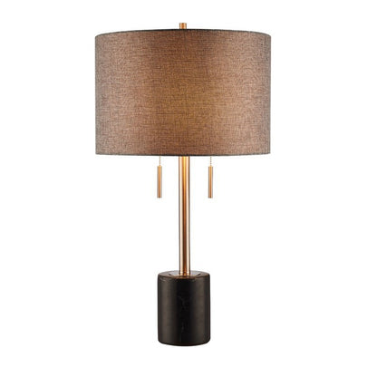 Stylische moderne Tischlampe mit elegantem Schirm