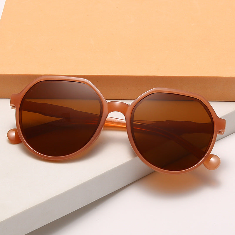 Damen modische Sonnenbrille mit markantem Achteck-Design Brehn