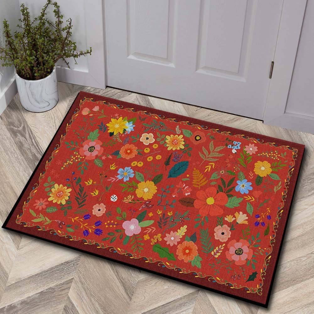 Luxuriöse Floral Design Badmatte Brehn