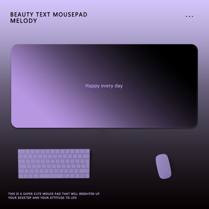 Motivationaler Text Gaming-Mauspad