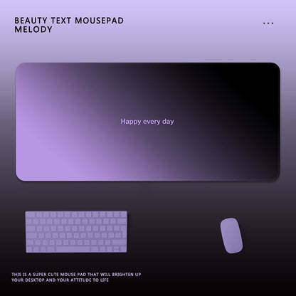 Motivationaler Text Gaming-Mauspad