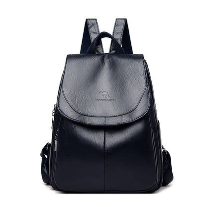 Eleganter Texturiertes Leder Rucksack