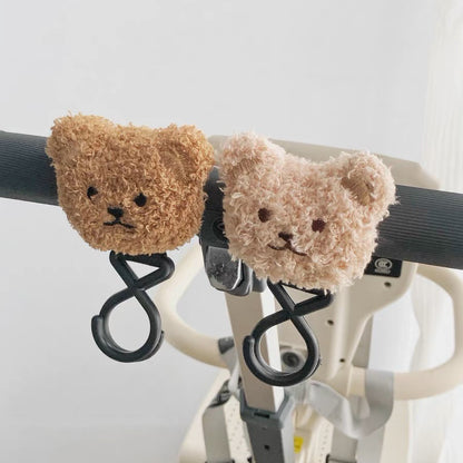 Plüschbär Kinderwagen-Haken und Clip Schlüsselanhänger Zubehör