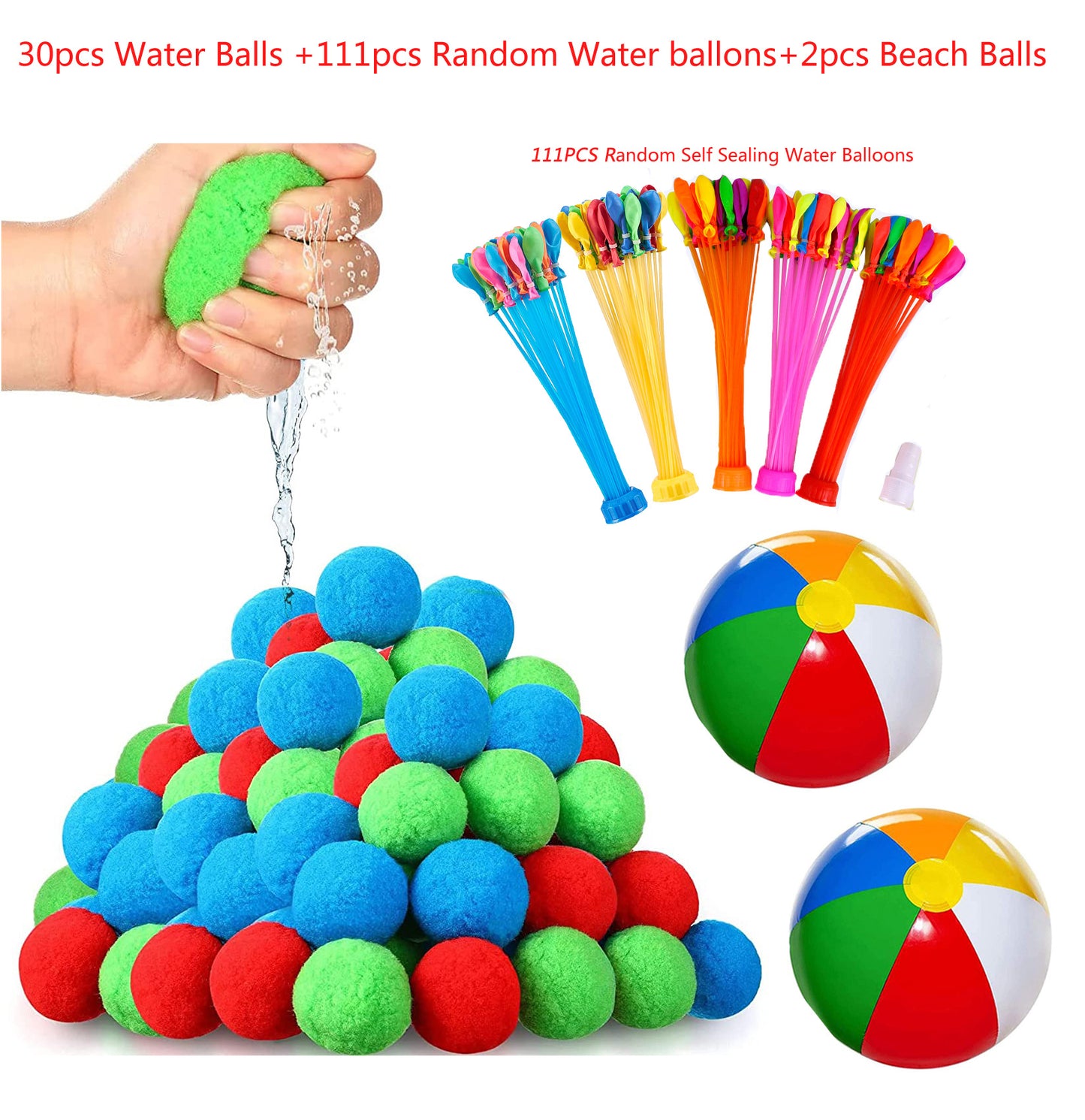 Unisex Wasserballons und weiche Wasserbälle Set Brehn