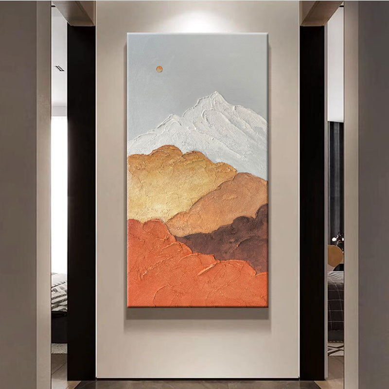 Abstrakte Texturierte Berg Leinwandkunst