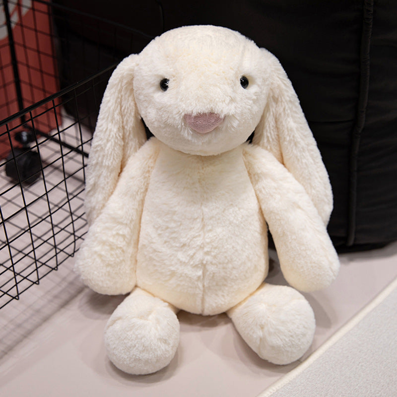 Plüsch-Langohren-Sitzender Hase Kuschelpuppe mit ultra-weichem Kunstfell und gestickten Details Brehn