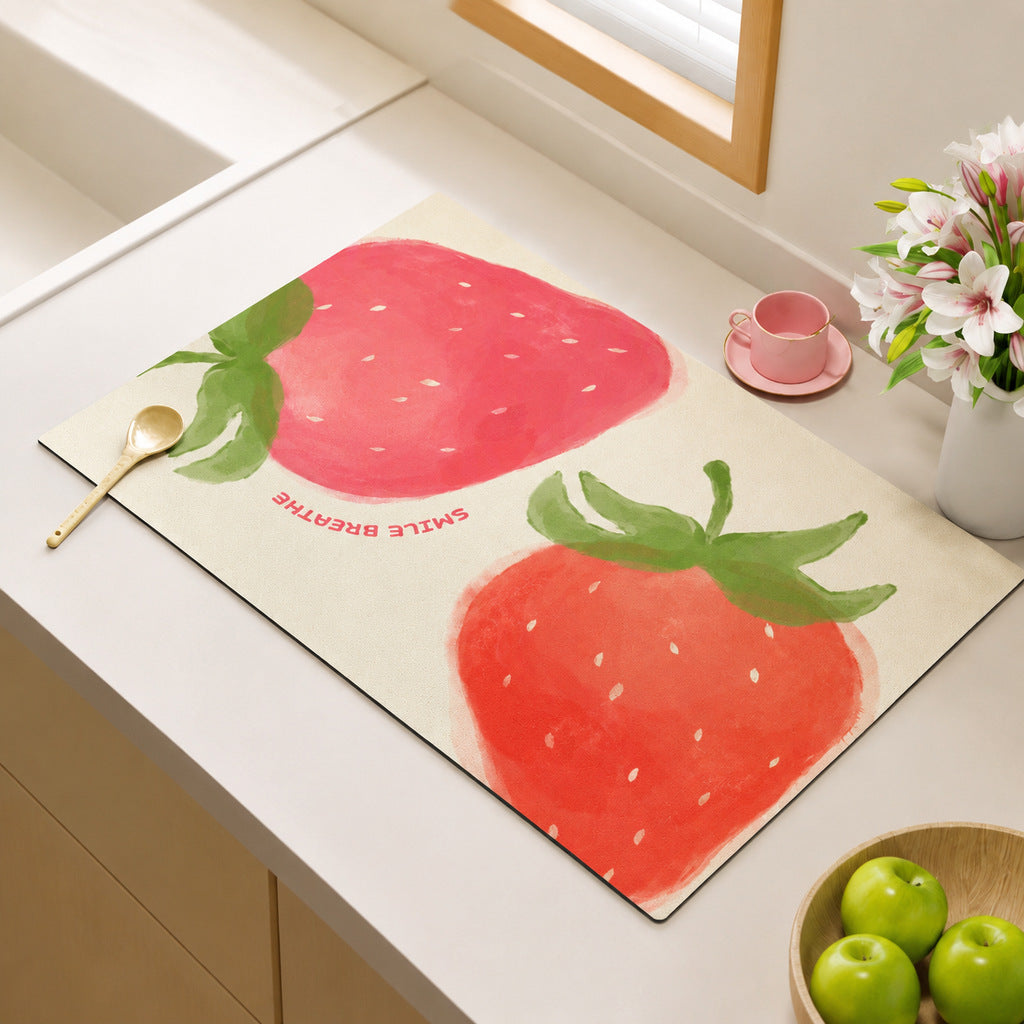 Künstlerische Obst-Themen Küchenmatte Brehn