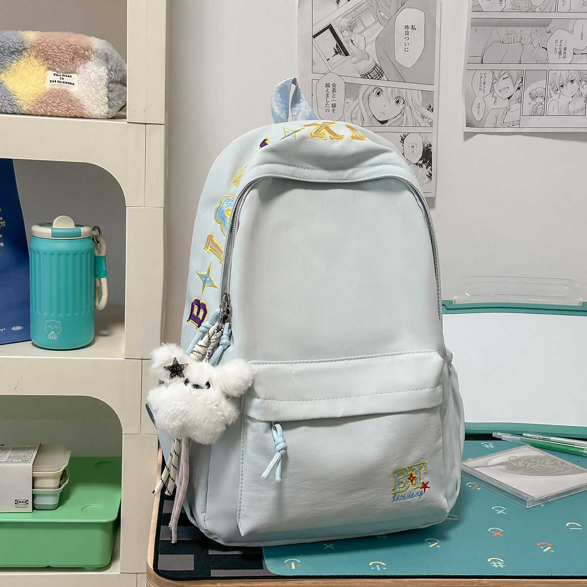 Trendy Bestickter Schulrucksack Brehn