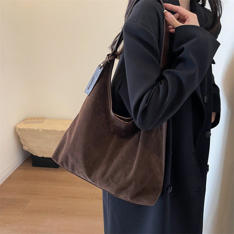 Wildleder Slouchy Schultertasche