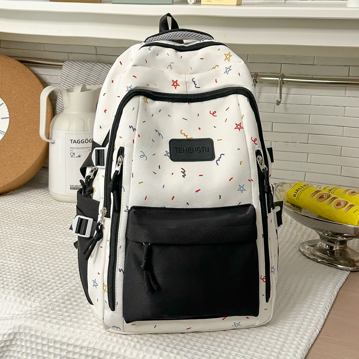 Trendy Dekorative Gemusterte Rucksack Brehn