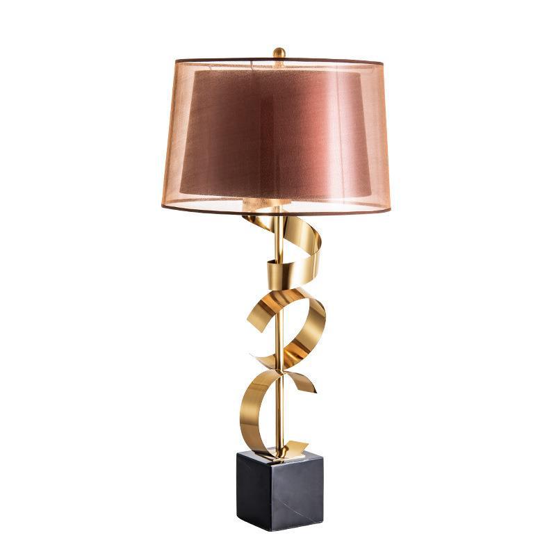 Künstlerische Spiral-Tischlampe