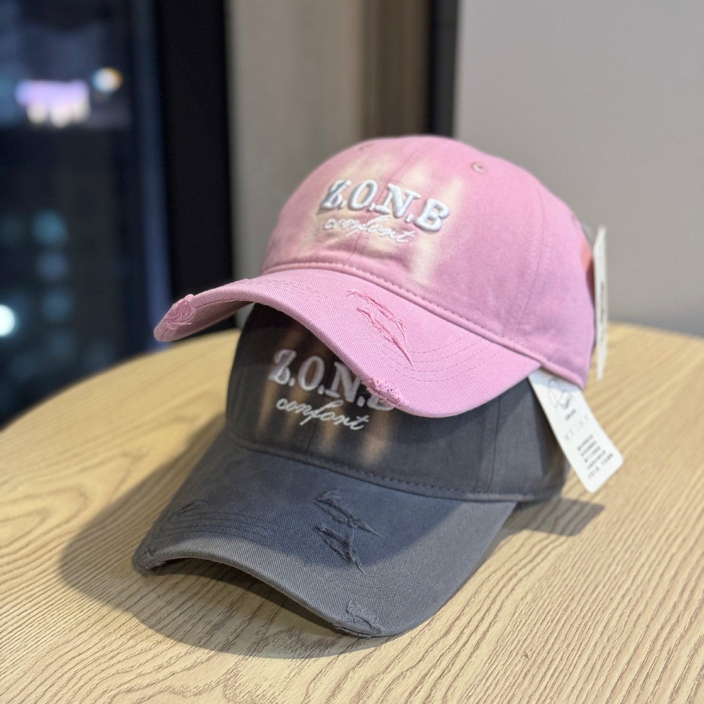 Unisex Distressed Baumwoll Baseballmütze Brehn
