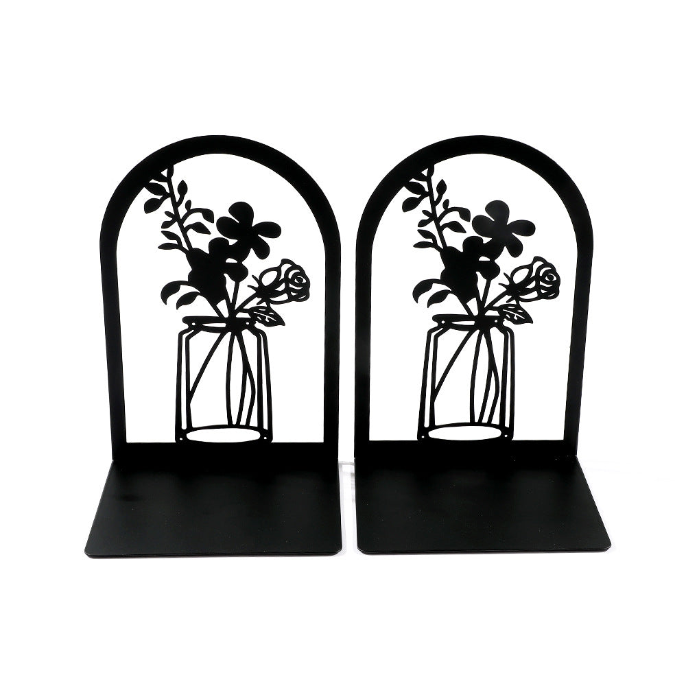 Dekorative florale Metallbuchstützen
